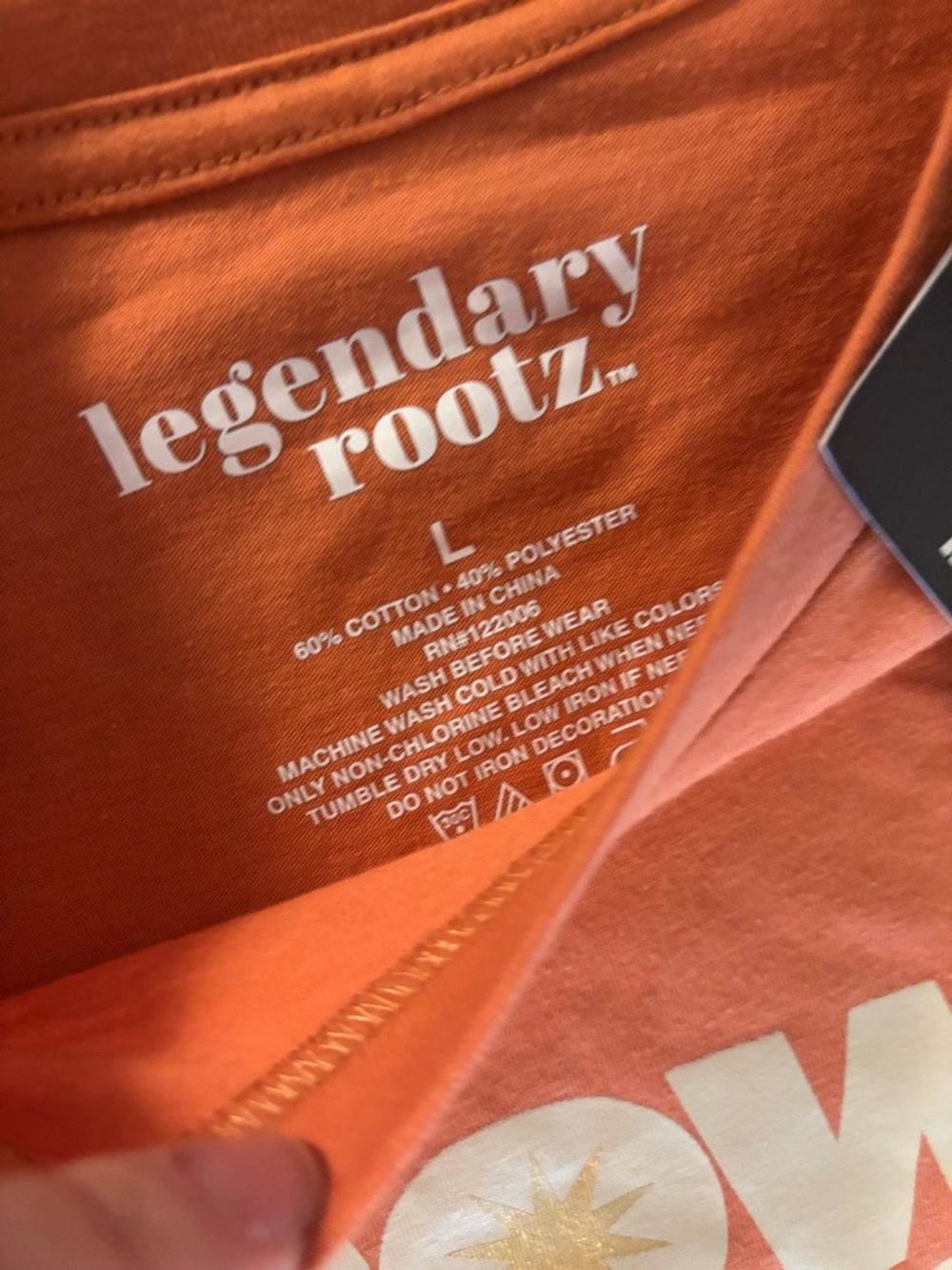 2/$20 Orange 'Brown Suga' Graphic Tee - Picture 2 of 2